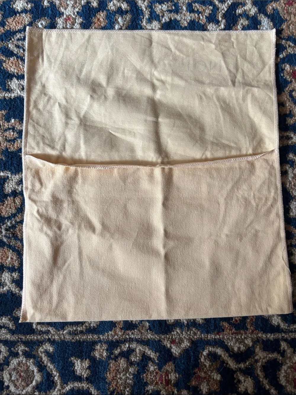 Louis Vuitton Beige and Brown Logo Dust Bag
